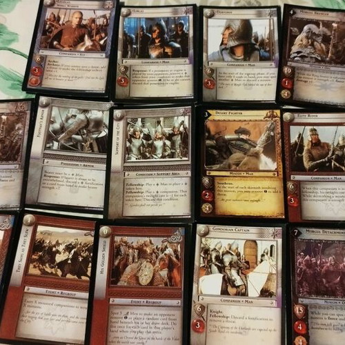 Lord of the Rings cards like new, set of 17