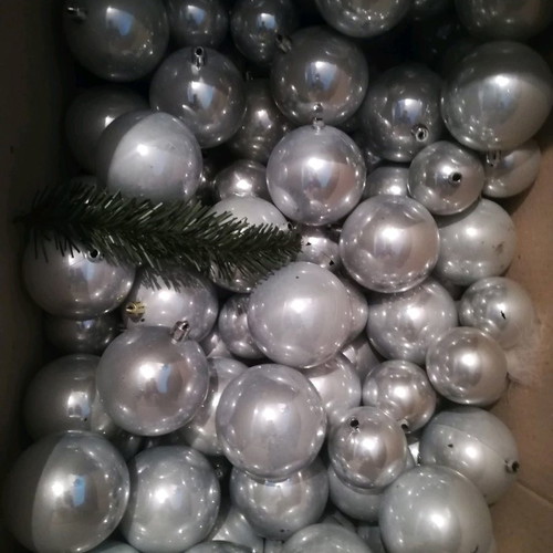 Christmas balls used, pack of 80, large and small