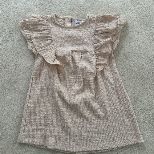 Zara children's dress like new, beige and pink, for ages 2-3