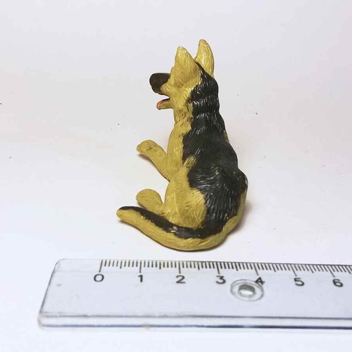 Dog plastic figure used, animal toy