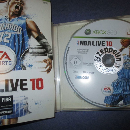 NBA Live 10 for X BOX 360 used