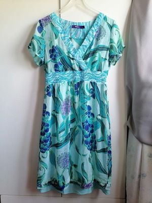 Mexx dress size L turquoise and blue new