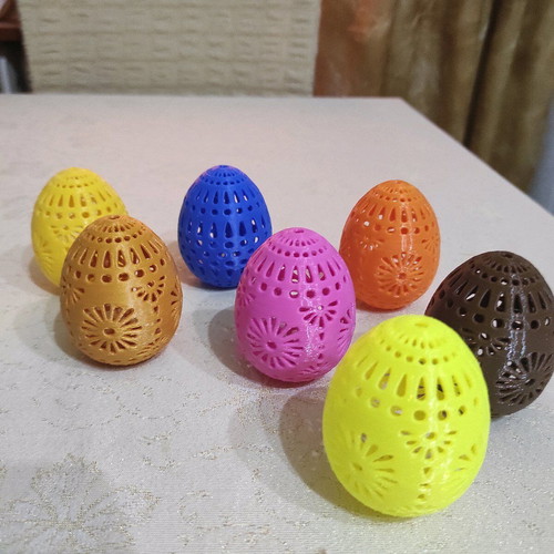 3D Easter decorative eggs new, set of 2 pieces