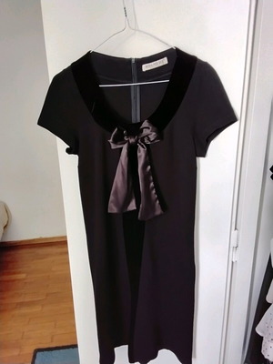 Moda Per Due dress black velvet and crepe, like new, size S