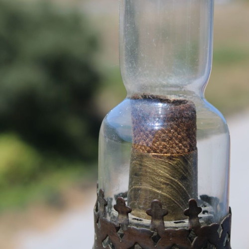 French oil lamp used, from 1900, family heirloom