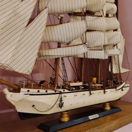 Kaiser Wichelm Wooden Ship Model refurbished