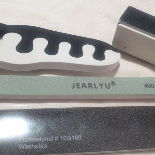 Professional manicure and pedicure set with nail lamp and tools