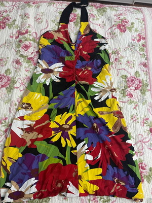 Floral dress size S like new multicolor