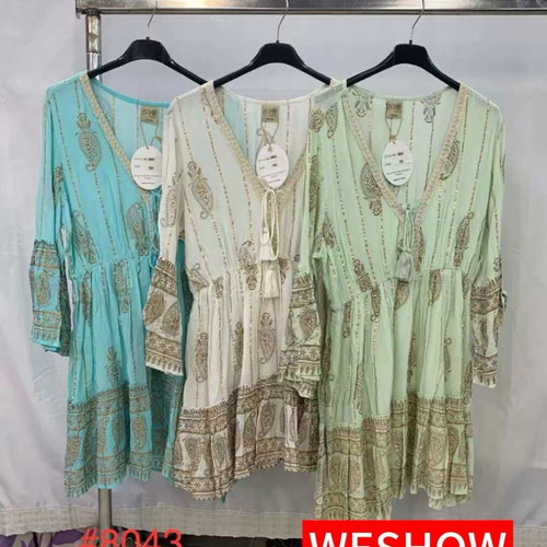 Indian dress new, one size, multicolor