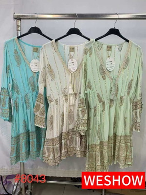 Indian dress new, one size, multicolor