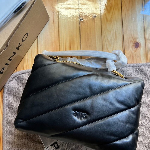 Pinko shoulder bag new, large size, black