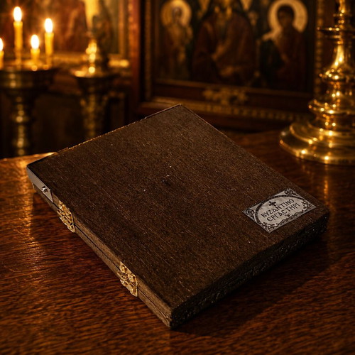 Handmade Christ Pantokrator Icon with Gift Box