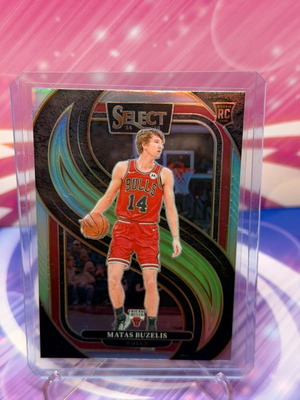 Matas Buzelis White Prizm RC 2024-25 Panini Select #166 card new