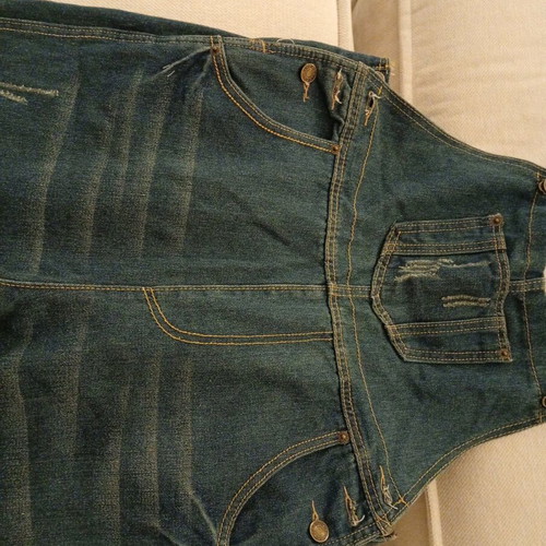 Jean overalls like new, size Large fits Medium or Small