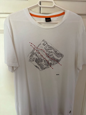 Boss t-shirt ανδρικό μεταχειρισμένο, μέγεθος Large, άσπρο