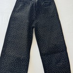 Jeans with rhinestones like new, size S 36 8, black by A-Style