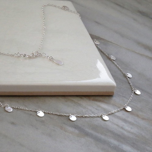 Minimalist Stainless Steel Necklace with Charms new
