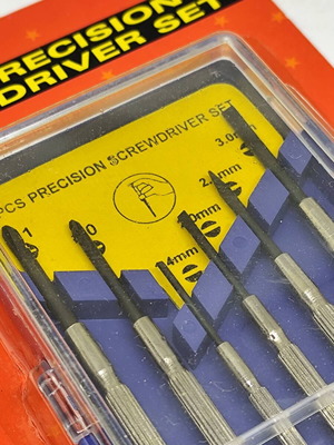 Amtech Precision Screwdriver Set 6 Pieces new, metal alloy
