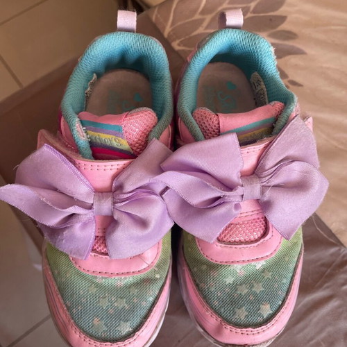 Alegria kids athletic shoes size 26 used multicolor