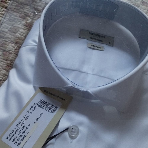 Portobello's white dress shirt new, size L