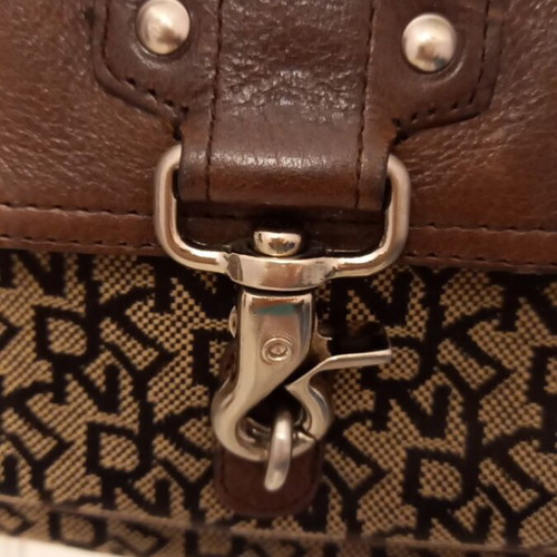DKNY crossbody bag, beige and brown