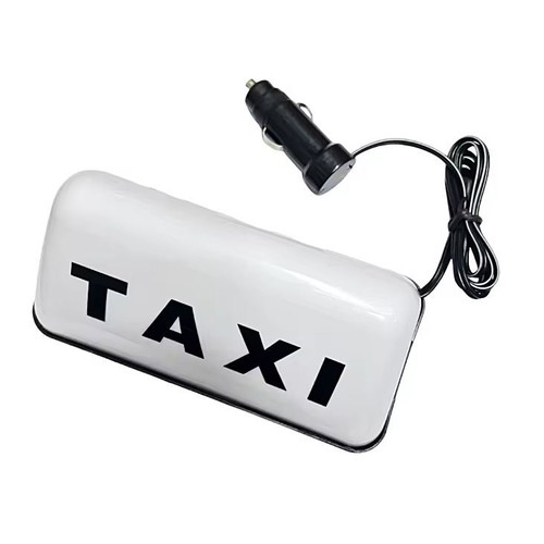 Taxi light sign new, ABS, yellow or white