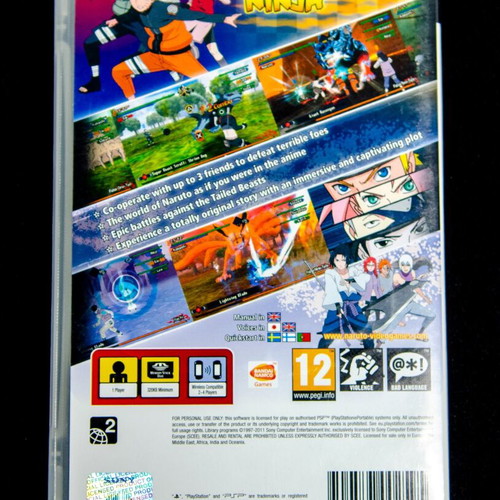 Naruto Shippuden: Kizuna Drive PSP game like new