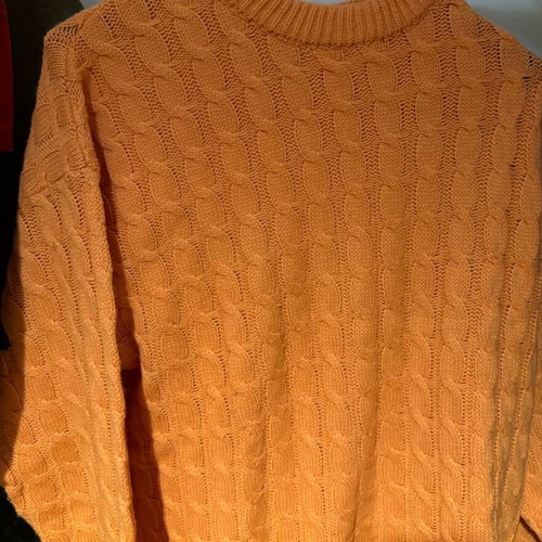 Knitted La Palma sweater like new, orange, size M