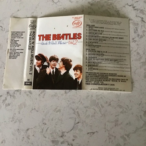 The Beatles Rock and Roll Music cassette used, pop