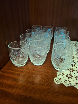 Liqueur glass set like new, 12 pieces