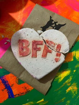 Lush BFF bubble bar cocoa butter vanilla μπάρα αφρού καινούργια