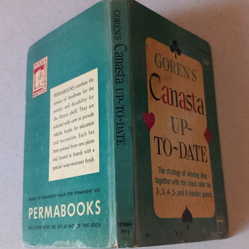 Canasta UP-TO-DATE book used, English