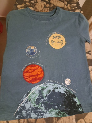 John Lewis children's long-sleeve space shirt size 8 years used