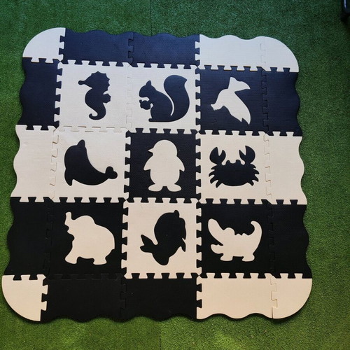Foam Educational Baby Floor Puzzle with 25 Animal Pieces like new