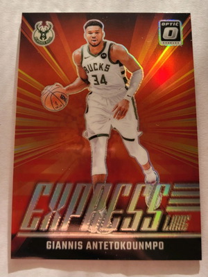 Giannis Antetokounmpo Panini Donruss Optic Express Lane Insert 2024-25 like new