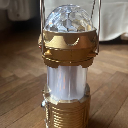 Solar LED Lantern USB portable for camping SX-6808T 3W used