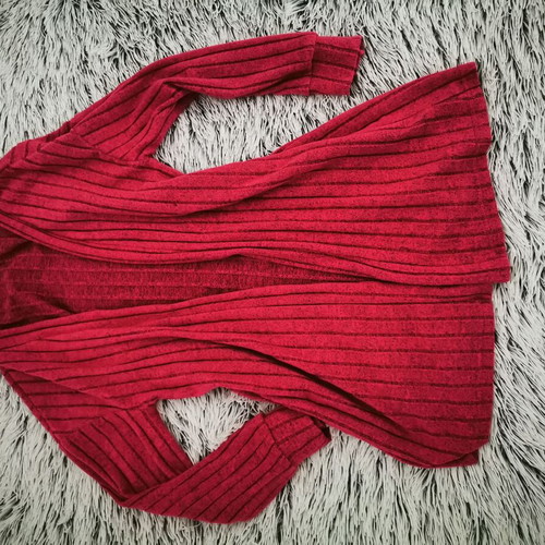 Pink cardigan like new, elastic with soft fabric
