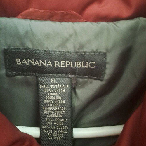 Men's Banana Republic burgundy jacket like new XL