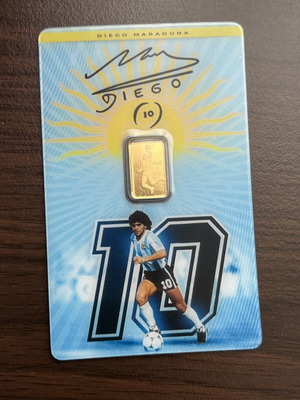 Gold bar “Hand of God” Diego Maradona
