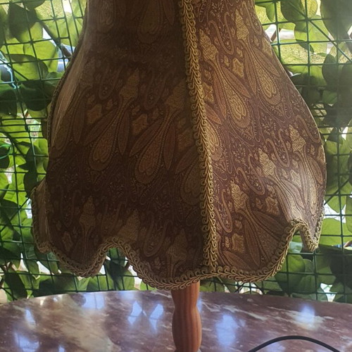 Table lamp with fabric shade, 60 cm height