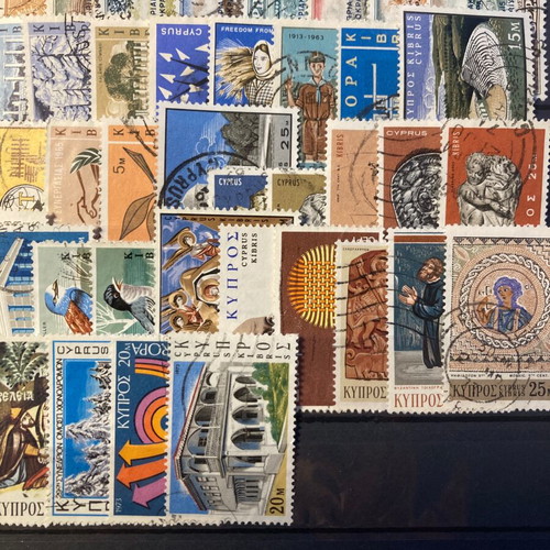 Cyprus 70 sealed stamps