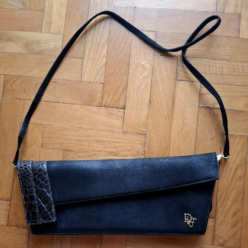 Vintage clutch Christian Dior χειρός μαύρο σαν καινούργιο