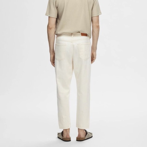 Selected Homme Aldo Relaxed Cropped Jeans new men's cotton pants
