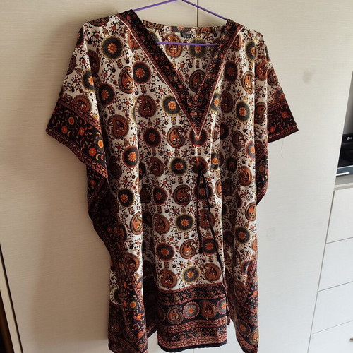 Celestino kaftan dress one size like new, multicolor