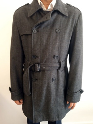 Cedarwood State men's grey coat like new