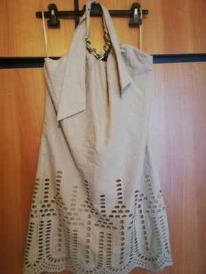 Grama Cupro Dress size M like new, beige