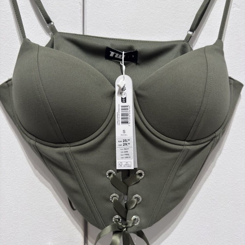 Crop top new with tags, green, size S