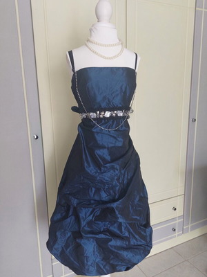 Rinascimento blue bubble hem dress, size M