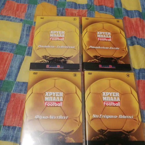 Dvd pack of 4 Golden Ball series with Di Stefano, Platini, Ronaldo, Shevchenko