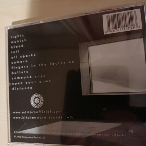 Editors The Back Room CD used, rock